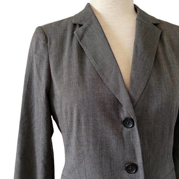 Banana Republic Gray Lightly Structured Blazer Jacket Size 6P Career Business - Picture 4 of 8